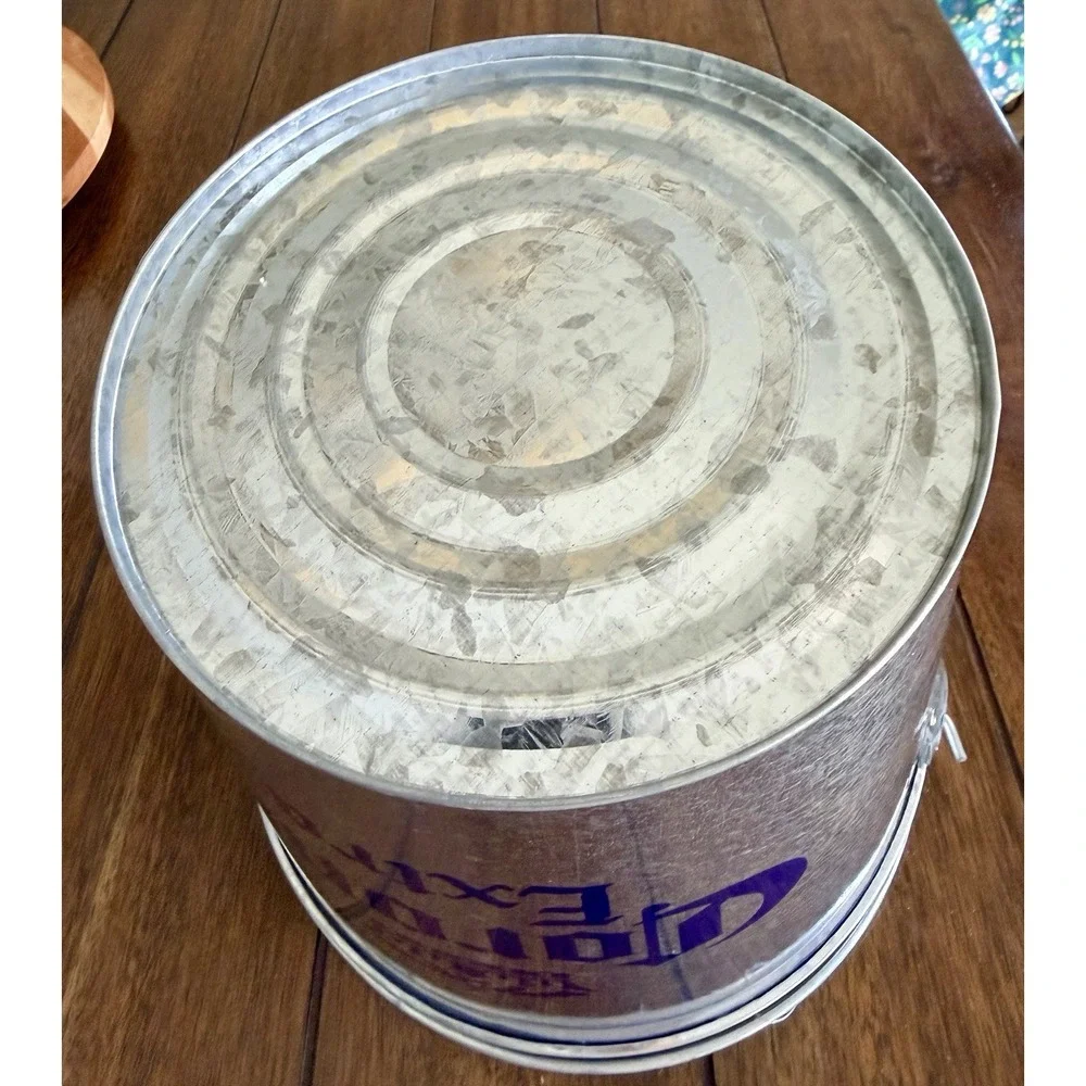 Corona  Vintage Extra Beer Galvanized Pail Ice Bucket With Handle Silver